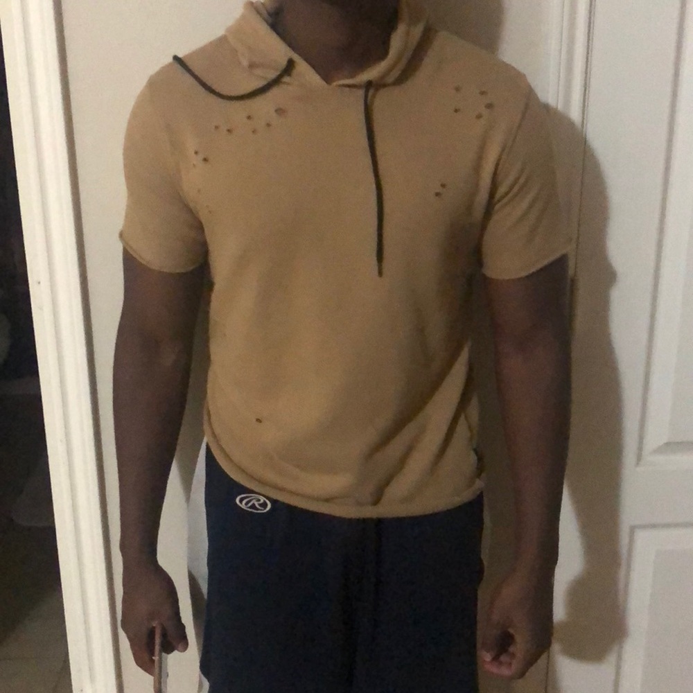 ‘Kanye Inspired’ Designer Cut sleeve hoodie.